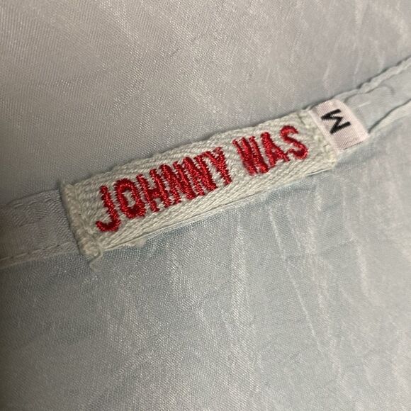 JOHNNY WAS Ice Blue Embroidered Tunic Top - Picture 6 of 12